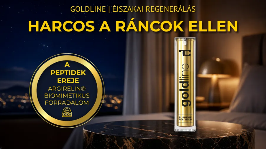 a GOLDLINE éjszakai arckrém & szérummal 